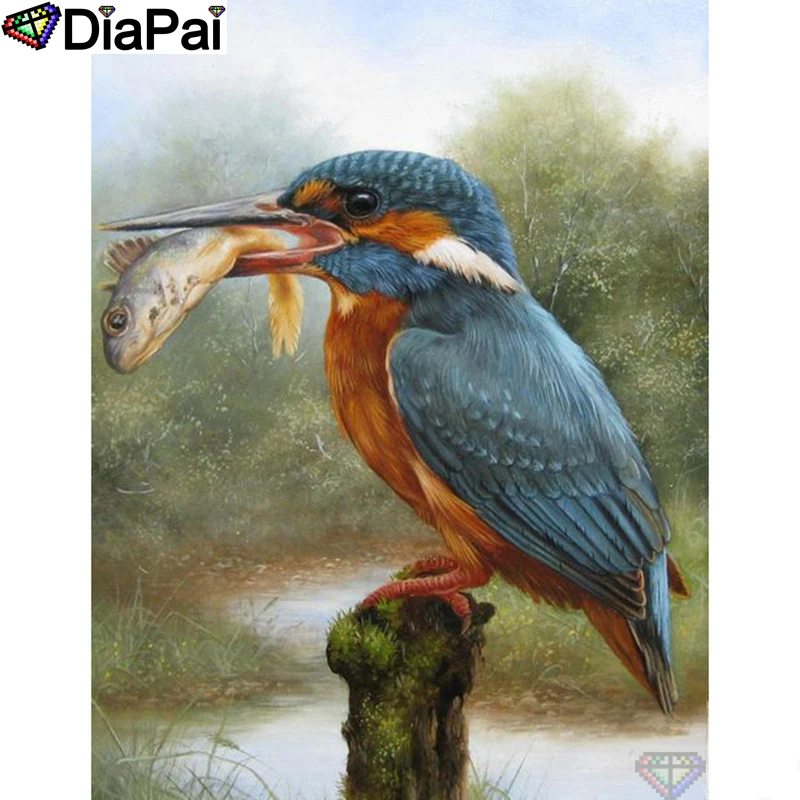 

DIAPAI 5D DIY Diamond Painting 100% Full Square/Round Drill "Animal bird fish" Diamond Embroidery Cross Stitch 3D Decor A22175
