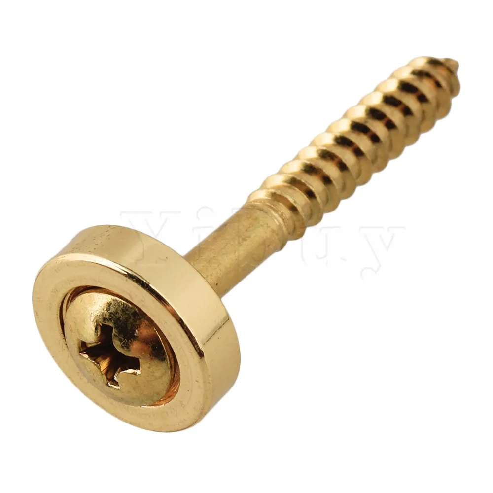 

Yibuy 4 PCS Gold Neck Joint Bushings And Bolts For Electric Guitar