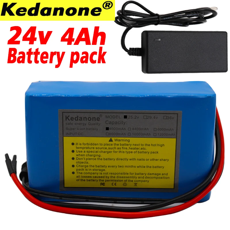 24 V 4Ah 6S2P 18650 Батарея литий ионный аккумулятор 25 2 4000 мАч Электрический велосипед
