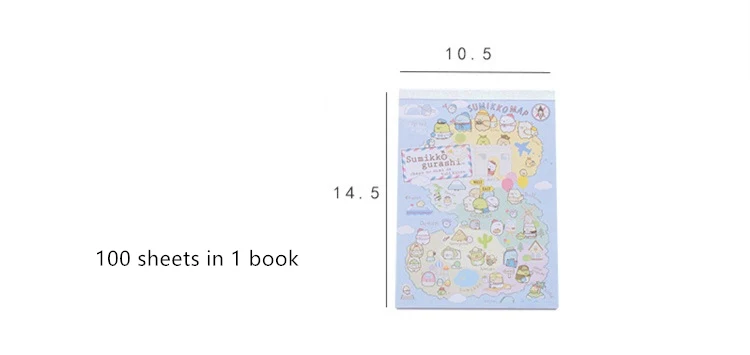 Записная книжка Sumikko Gurashi мультяшный дневник портативная мини-записная