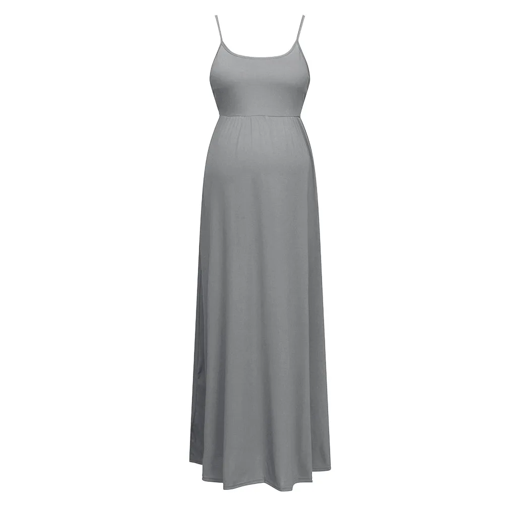 SAGACE Pregnant Dress Maternity Solid Sleeveless Breastfeeding Dresses Sexy Casual Daily Women Nursing | Мать и ребенок