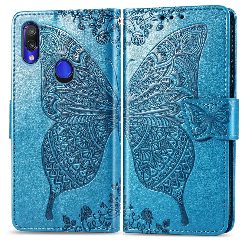 Крепление для спортивной камеры Xiao mi Red mi Примечание iPhone 7 6 Plus 5 iPad Pro Чехол Red mi Go 6A 5 Plus кожаный бумажник в форме бабочки бумажник чехол для телефона Xiaomi mi 9 SE 8 Lite Play Max3 F1 Funda