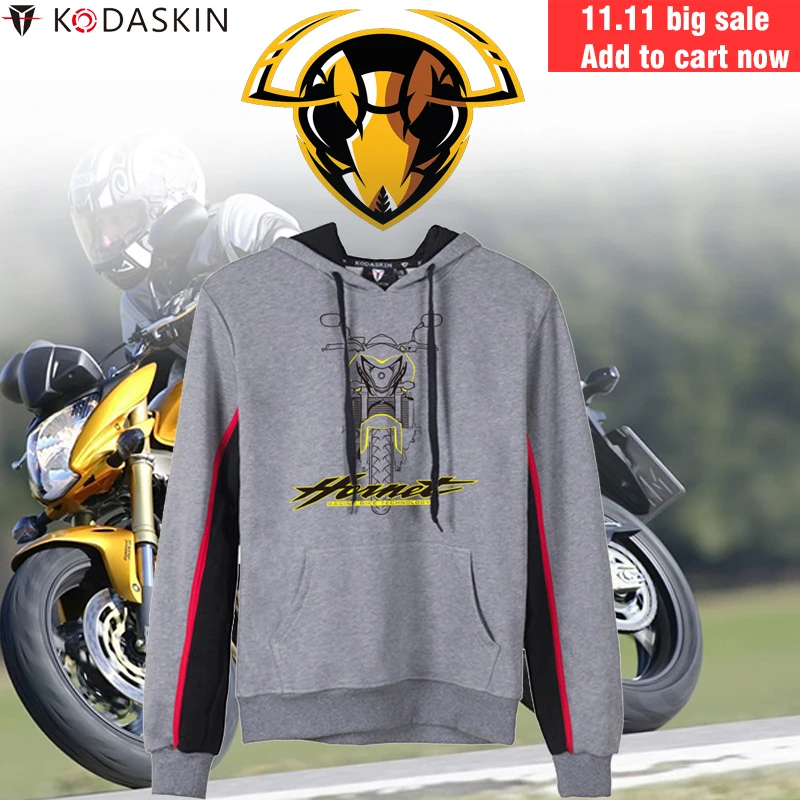 KODASKIN Racer винтажные толстовки мужские защитные свитшоты хлопок для Hornet CB160R 600F 250