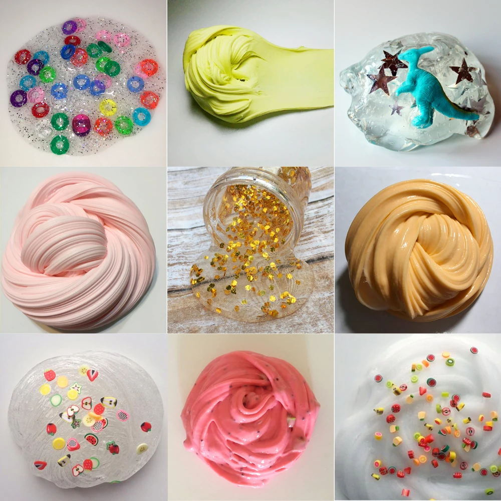 Songe пушистый floam слизь хлопок грязи Игрушечные лошадки Ароматические стресса без