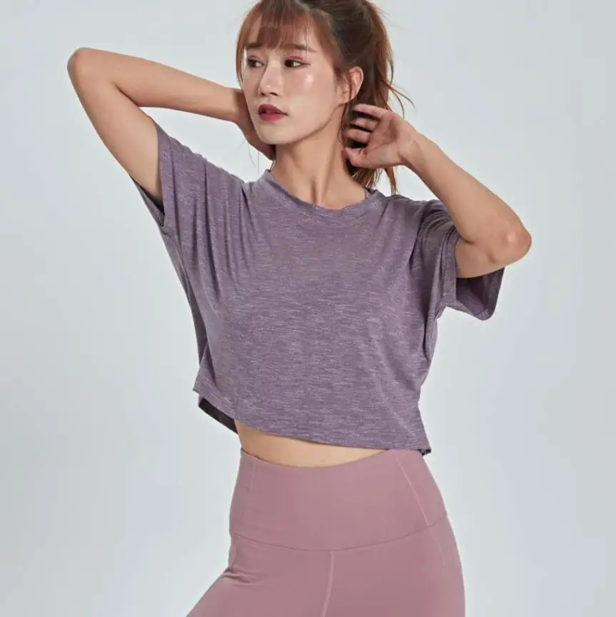 Спортивные блузки Wmuncc с открытой спиной свободная дышащая майка топы для