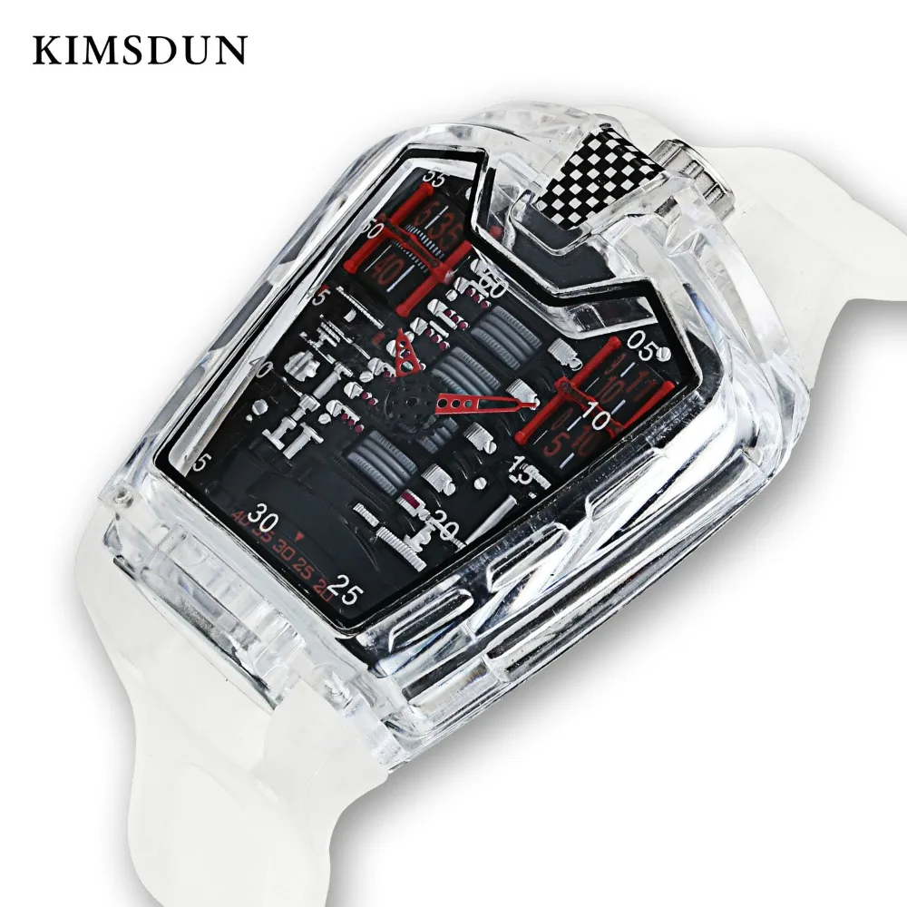 KIMSDUN Новые популярные мужские модные трендовые Классические кварцевые часы