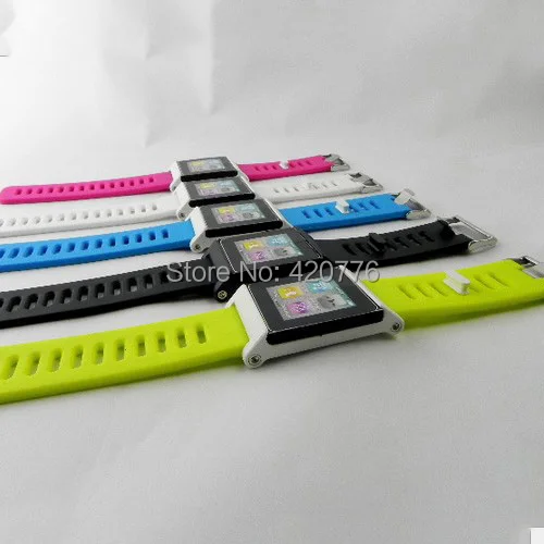 Горячая распродажа iWatchz резиновый ремешок для часов iPod Nano 6 часов|watchband|rubber