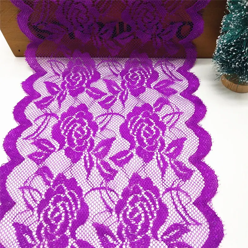 2018 Новинка 2 ярда кружевная лента высокого качества ткань Африканская узор розы 15