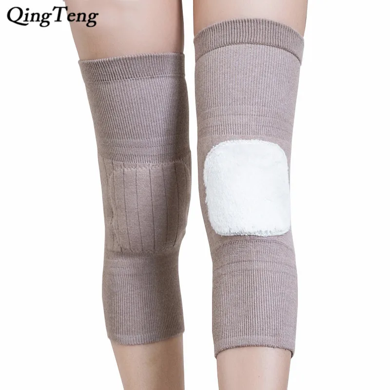 Для женщин зимние теплые сапоги до колена гетры шерсть трикотажные носки свет