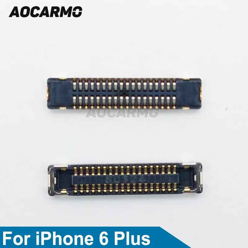 

2Pcs/Lot Aocarmo LCD Display Touch Screen Digitizer FPC Flex Cable Connector For iPhone 6P 6Plus 5.5" On Logic Board