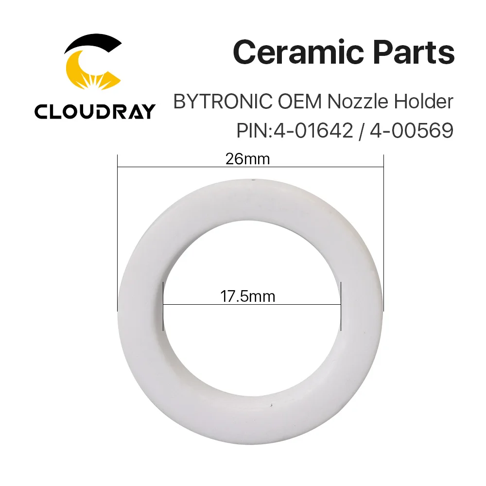 Cloudray OEM bytronic лазерный Керамика 4-01642 D25.9 H4 держатель насадок для волоконного лазерного резального насадки для душа