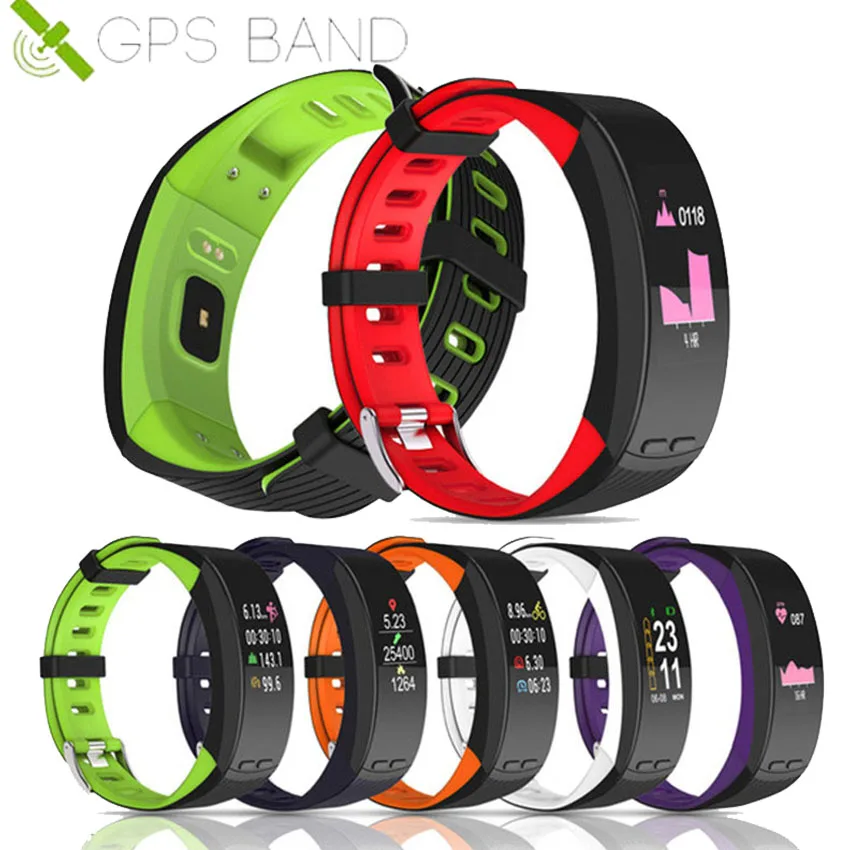 Цветные спортивные Смарт-часы gps Run/Cycle для мужчин/женщин в режиме реального времени, умные часы для Apple/Xiao mi/huawei PK Fit bit 5/mi Band 4 Not