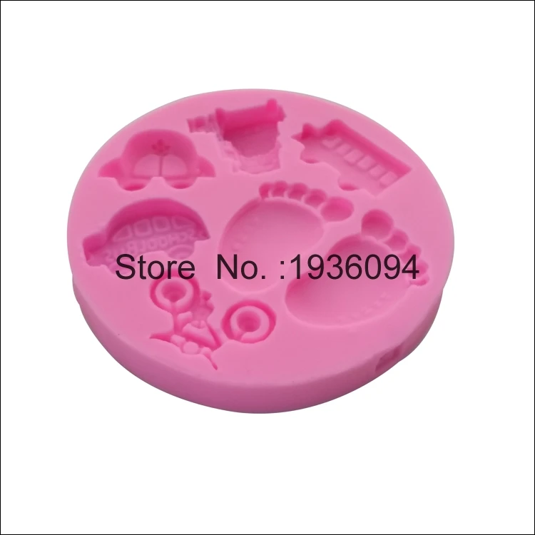 Автомобильные наборы следов помадка торт плесень силиконовая форма для шоколада