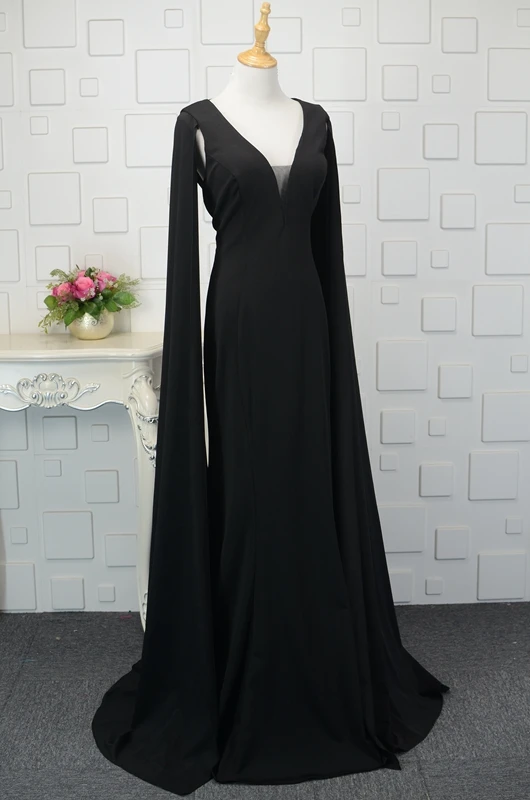 JaneVini Vestidos черные платья для матери невесты сексуальные атласные длинные