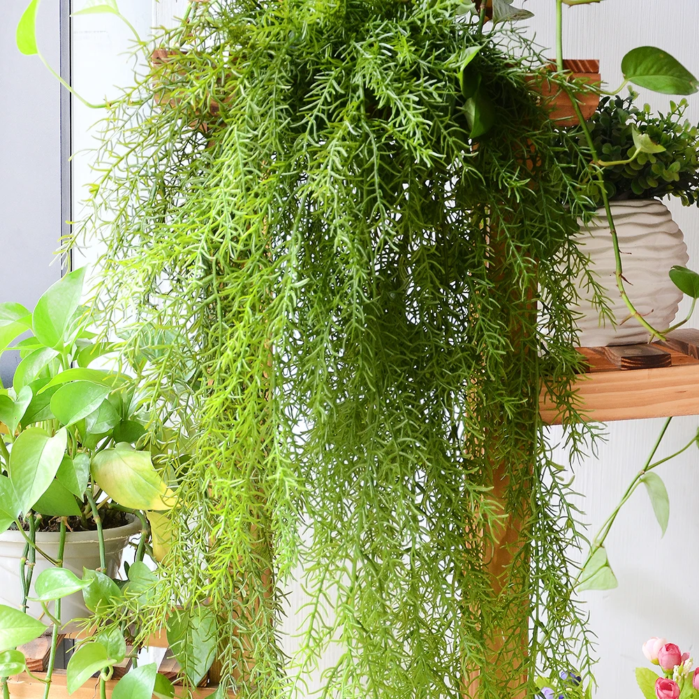 Artificial Flowers Pine Needles Fake Hanging Vine Plant Leaves Garland Home Garden Wall Decoration | Дом и сад
