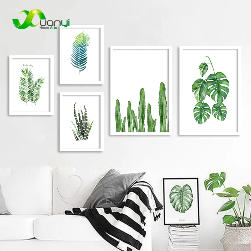 

1 Pcs Tropical Plant Leaves Cuadro Nordic Plants Poster Modern Nordic Art Prints Painting Wall Pictures For Kids Room Unframed