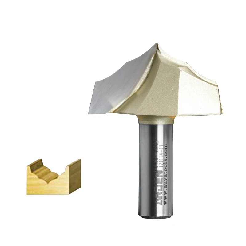 Woodworking Tools Double Roman Point-Cut Round Over Groove Arden Router Bit 1/2*7/8-22.2mm Shank - A0410178 | Инструменты