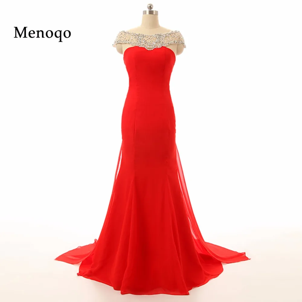 Vestidos de festa настоящая фотография красное платье Русалочки с рукавами крылышками