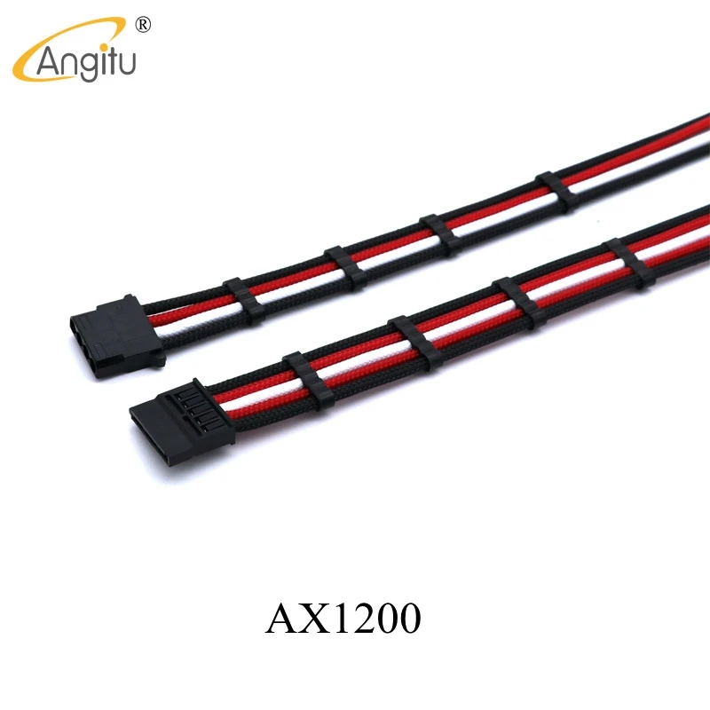 Премиум рукавом SATA Molex модульный силовой кабель для Corsair AX1200| |