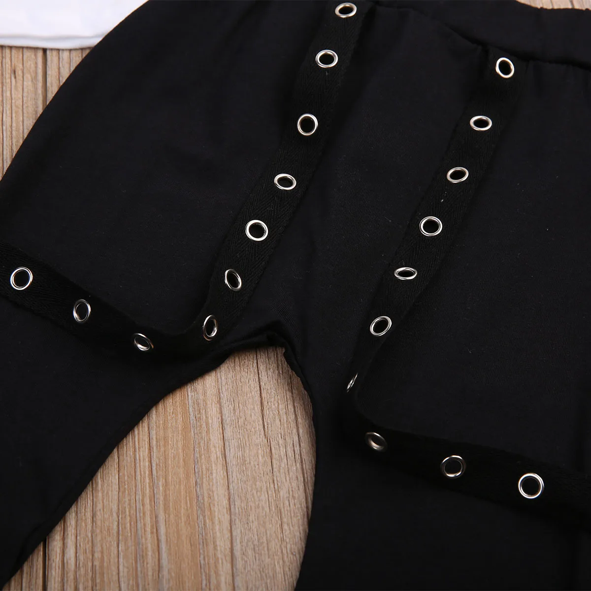 2 piece Baby Infant Toddler Boys Clothing Outfits Set Letters Tattoo Sleeve T shirt Thinkin of a master plan slogan set |