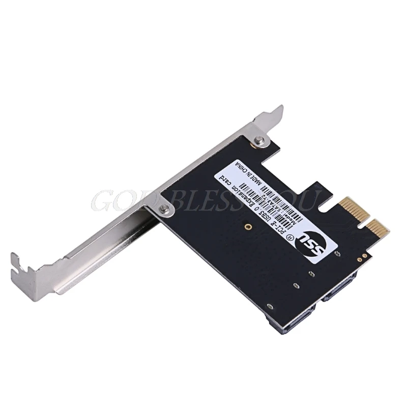 PCIe PCI Express 6G SATA3.0 2 Порты и разъёмы SATA III расширения карты контроллера адаптер|Платы