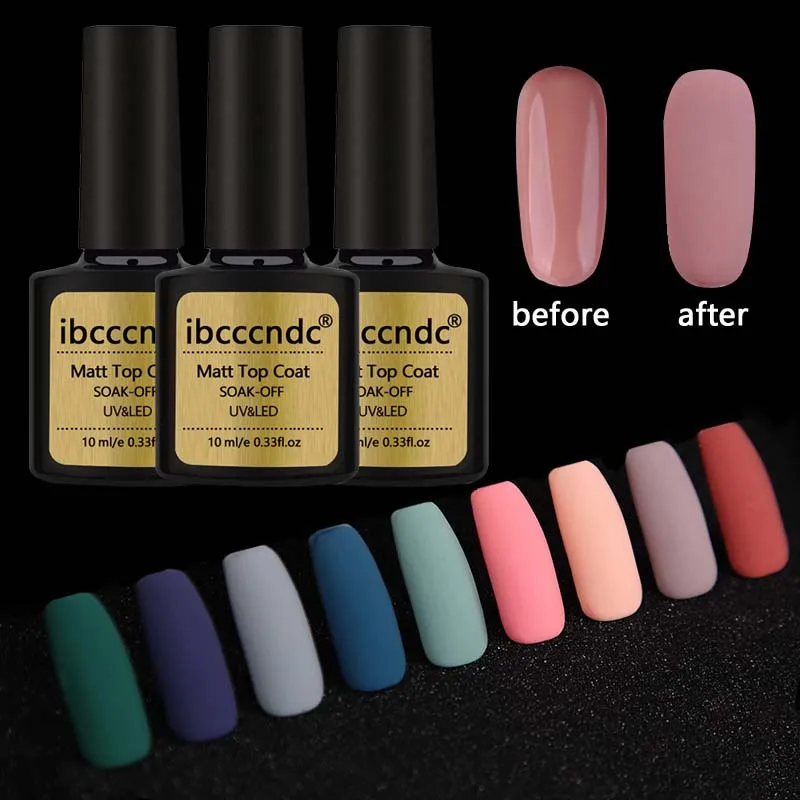 Матовый Гель лак для ногтей ibcccndc 10 мл УФ прозрачный матовый светодиод|nail gel polish|nail