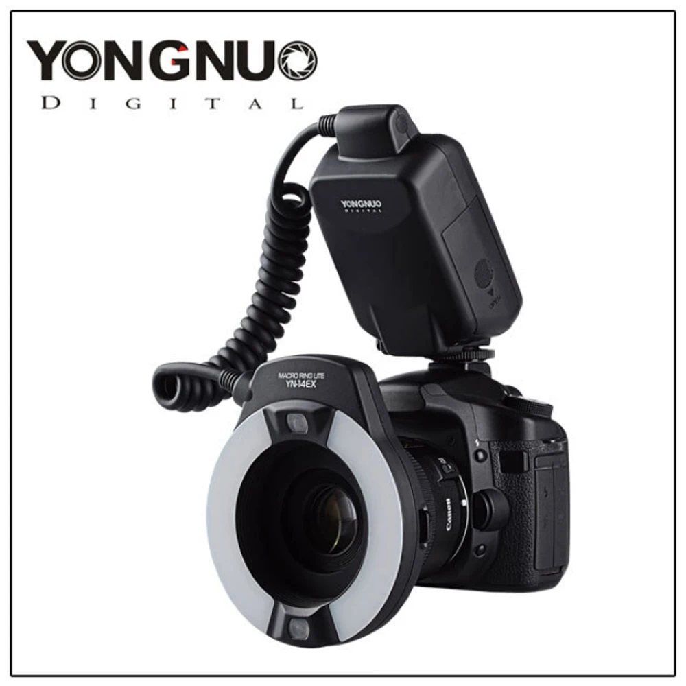 Светодиодная лампа для видеосъемки Yongnuo YN 14EX YN14ex ttl кольцо вспышка макросъемки