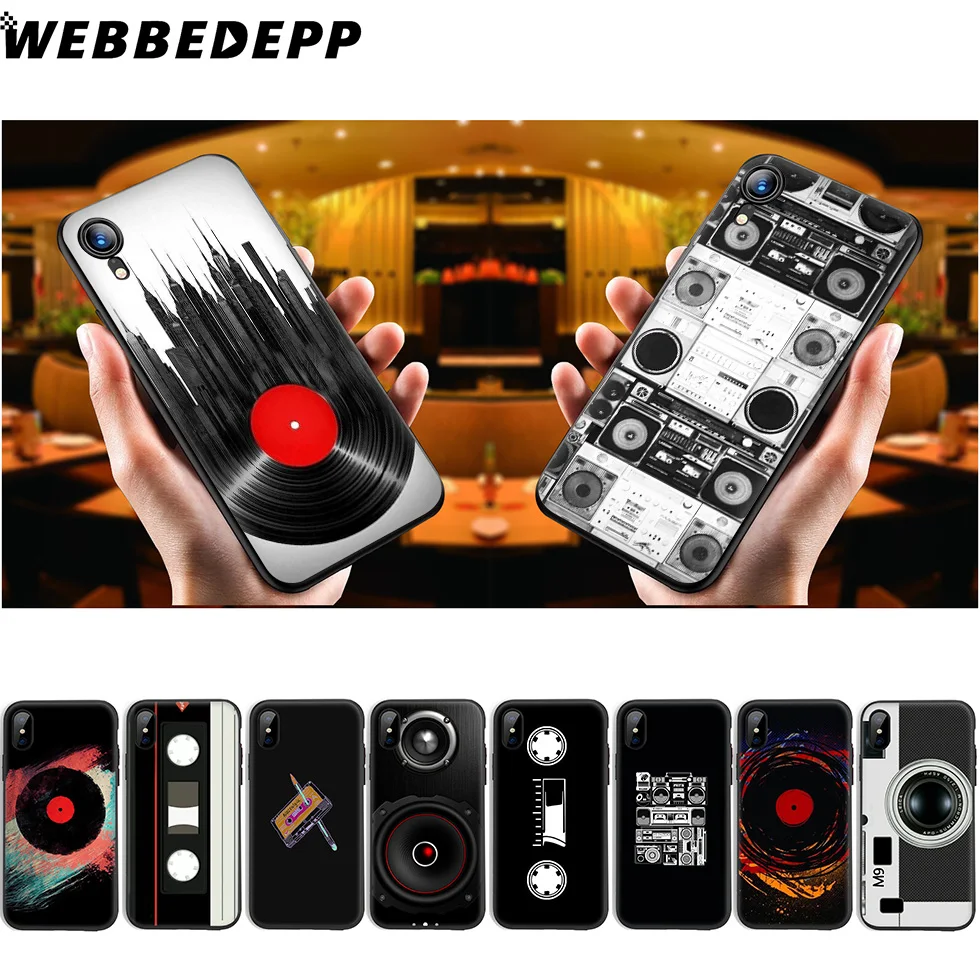 WEBBEDEPP кассета Mixtape музыка Мягкий силиконовый чехол для iPhone 11 Pro Xr Xs Max X или 10 8 7 6 6S Plus
