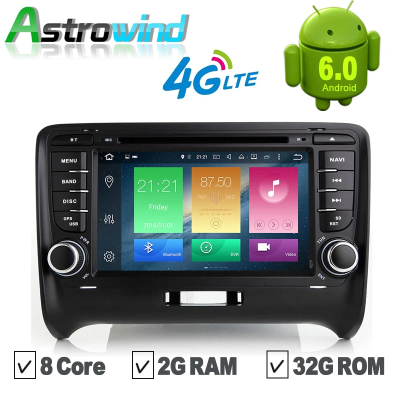 Восьмиядерный процессор 2 Гб ОЗУ 32 ПЗУ Android 6 0 Автомобильная навигационная