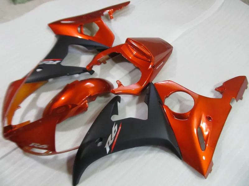 Мотоцикл обтекатель комплект для YAMAHA YZFR6 03 04 YZF R6 YZF600 2003 2004 yzfr6 ABS оранжевый матовый