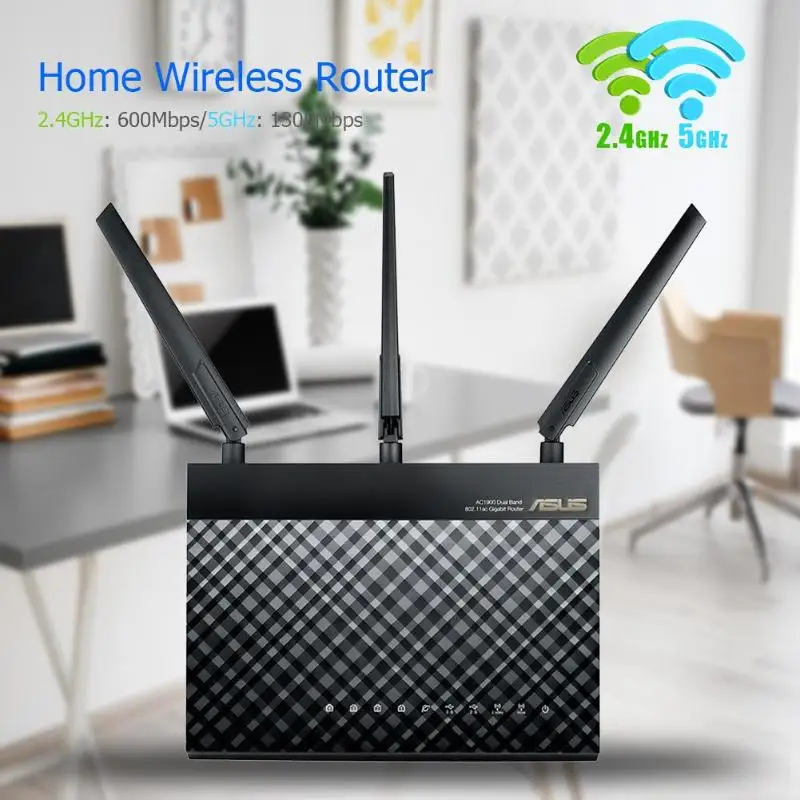 ASUS RT-AC68U 2,4/5G двухдиапазонный Wifi роутер 1900 Мбит/с Wi-Fi сетевой расширитель коммерческий класс безопасности с поддержкой AiMesh