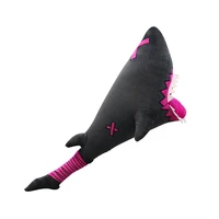55cm game identity v shark plush toys soft animal shark stick stuffed toys for kids boys birthday gift