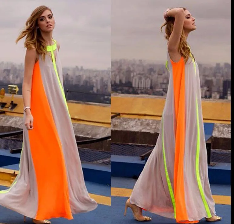 Женское шифоновое платье макси IDress повседневное Длинное свободное пляжное