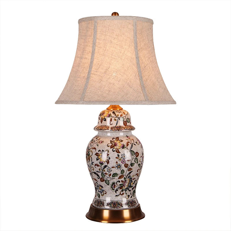 Новая элегантная пасторальная ручная китайская керамическая ткань светодиодная