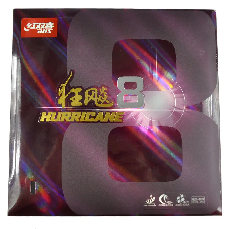 DHS Hurricane 8 резина для настольного тенниса H8 pips-in оборудование для пинг-понга Аксессуары tenis de mesa