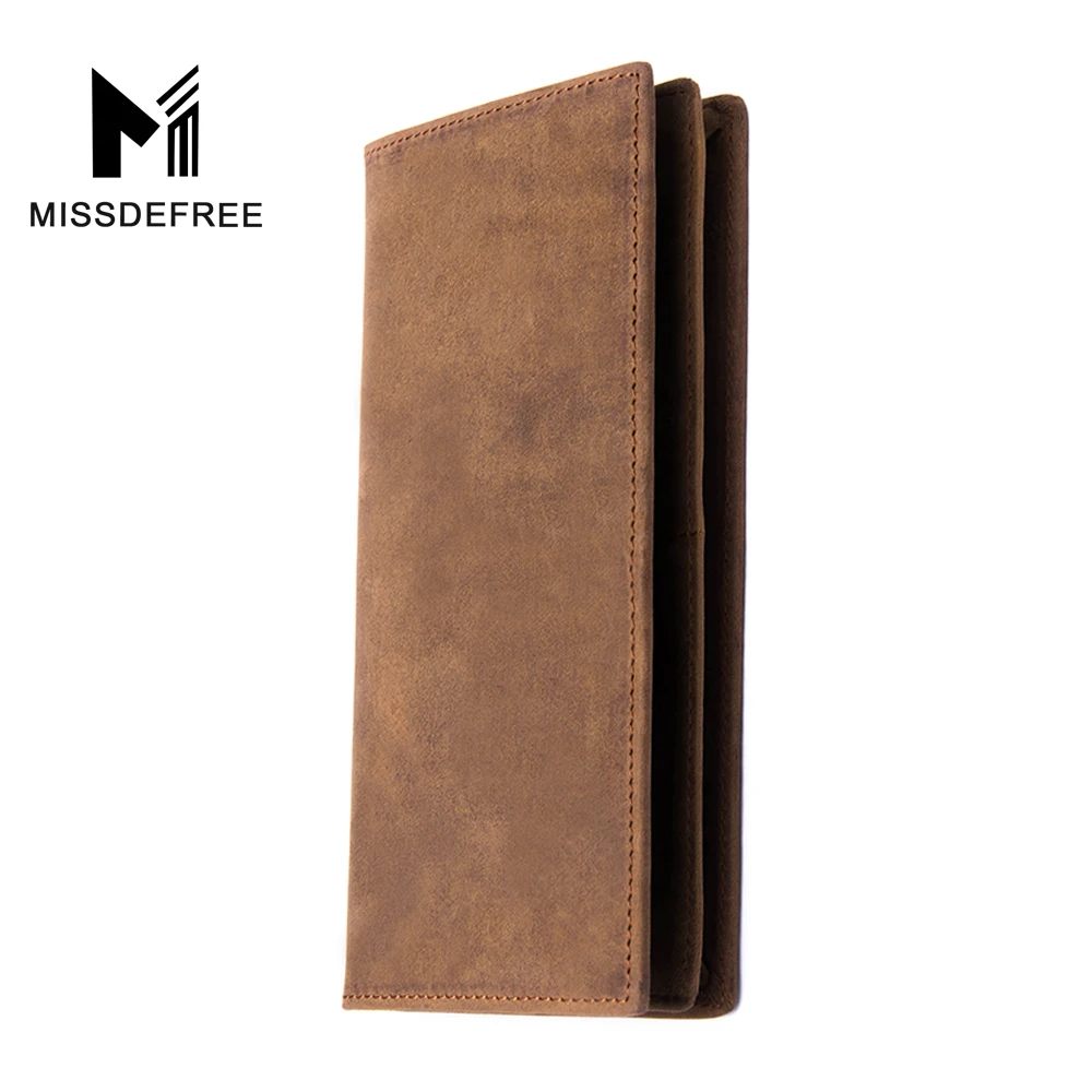 Высокое Качество Природной Натуральная Кожа Долго Бумажник Для Мужчин Carteira Masculina