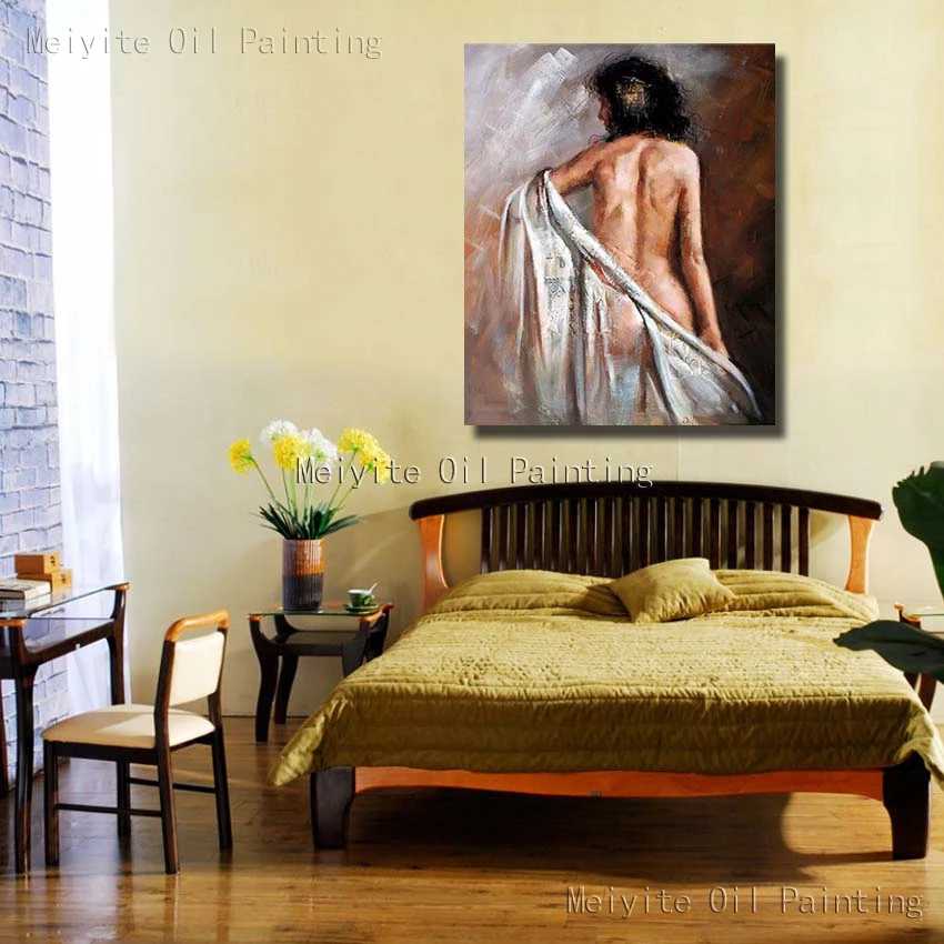 Женская сексуальная обнаженная девушка youg Настенная картина маслом сексуальные