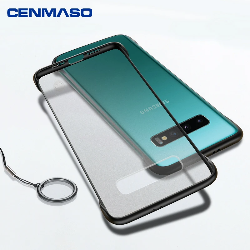 CENMASO Frameless Bumper Ultra Thin Design Case for Samsung S10 Case Shockproof Case for Samsung Galaxy S10 Plus Case Cover