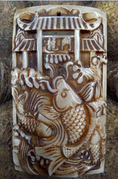 

High grade pendant Yue Yue Longmen pendant jewelry sculpture sculpture domino