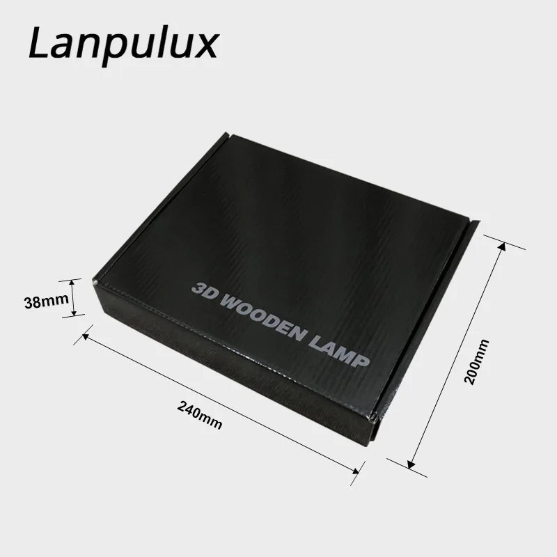 Lanpulux древесины светильники в виде животных приспособления для 3D динозавр кошка