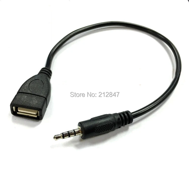 Аудиоконвертер адаптер USB гнездо к разъему AUX 3 5 мм штекер зарядный кабель|usb wall