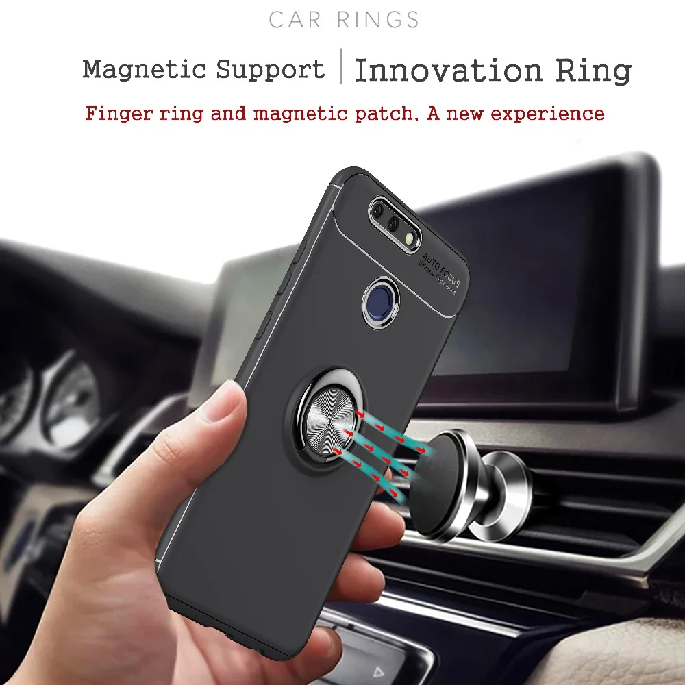 VBNM Luxury Soft Cases for Huawei Honor View 10 V10 phone Case V9 8 Pro Cover View10 8Pro Rotating silica gel |
