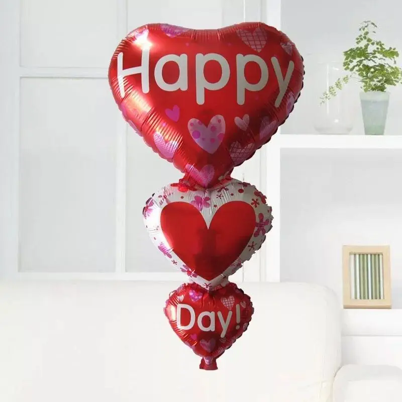 Большие 100*70 см или мини Двойные медведи объятия; сердце "I Love You" Воздушные шары Розовая роза цветок фольги Воздушные шары свадьба подарок на день Святого Валентина - Цвет: 1 pc