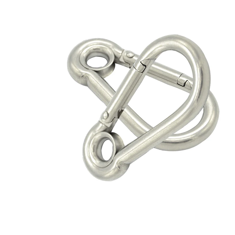 Пряжка с кольцом Весна 304 нержавеющая сталь отверстием пружинный крючок 6 мм для