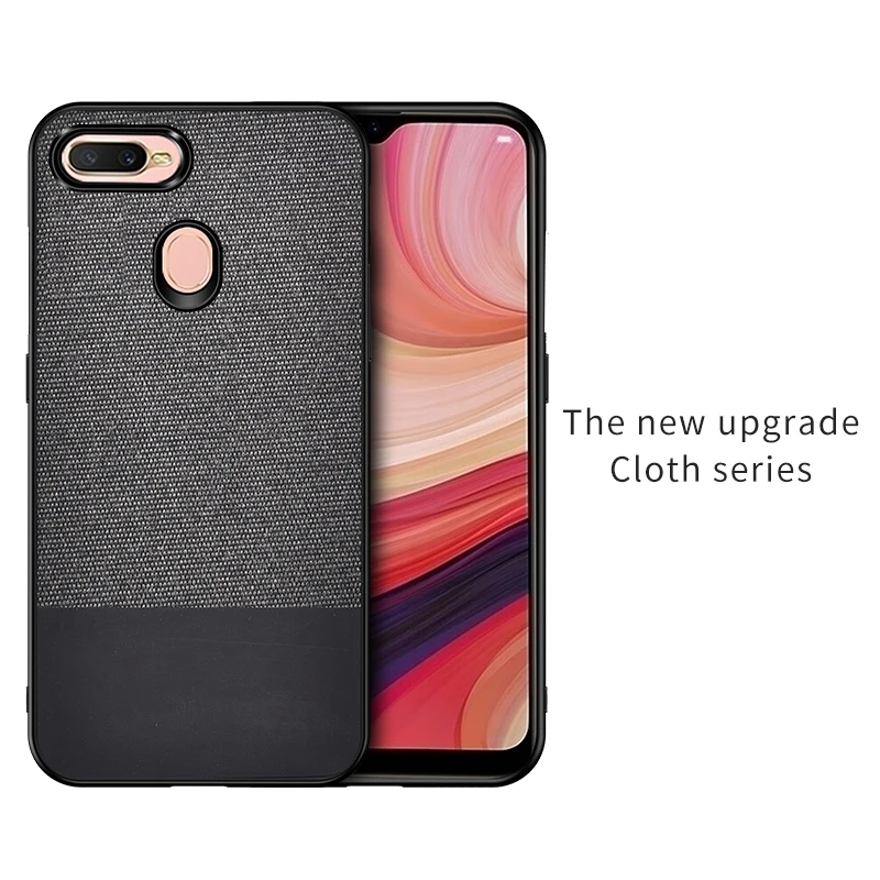 Для OPPO A7 AX7 чехол задняя крышка роскошный мягкий силиконовый тканевый защитный
