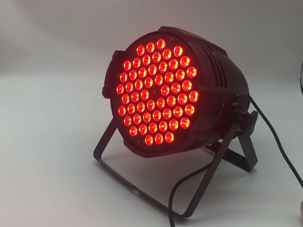 Алюминий корпус 54x9 Вт RGB 3in1 СВЕТОДИОДНЫЙ параболический алюминизированный отражатель дежурное освещение dmx деловой свет профессиональный плоский Пэйлин KTV дискотечная лампа ди-Джея