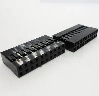 100 шт. 2x10 20 Pin Dupont перемычка провода кабель Корпус Женский контактный разъем