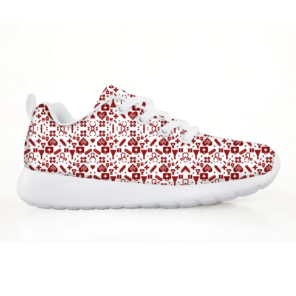 

Heart Health Awareness Heartbeat Stripes Gray I Want to be a Nurse Children's Running Shoes Halloween Christmas gift