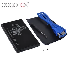 DeepFox USB 3,0 HDD Caddy Корпус 2,5 дюймов SATA SSD Чехол для мобильного диска s 2,5 HDD чехол для Windows/Mac до 5 Гбит/с