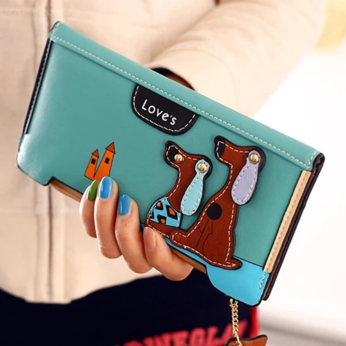 Кошелек женский длинный кожаный с застежкой молнией|f wallet|double zipwallet double zip |